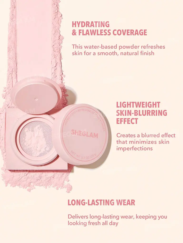 Пудра матуюча повдвійна Sheglam Insta-Ready Face & Under Eye Setting Duo Bubblegum - фото 2