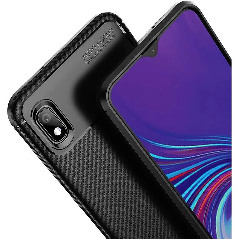 Чохол-накладка Toto TPU Carbon Fiber 1.5 mm Case Samsung Galaxy A10 Black - фото 7