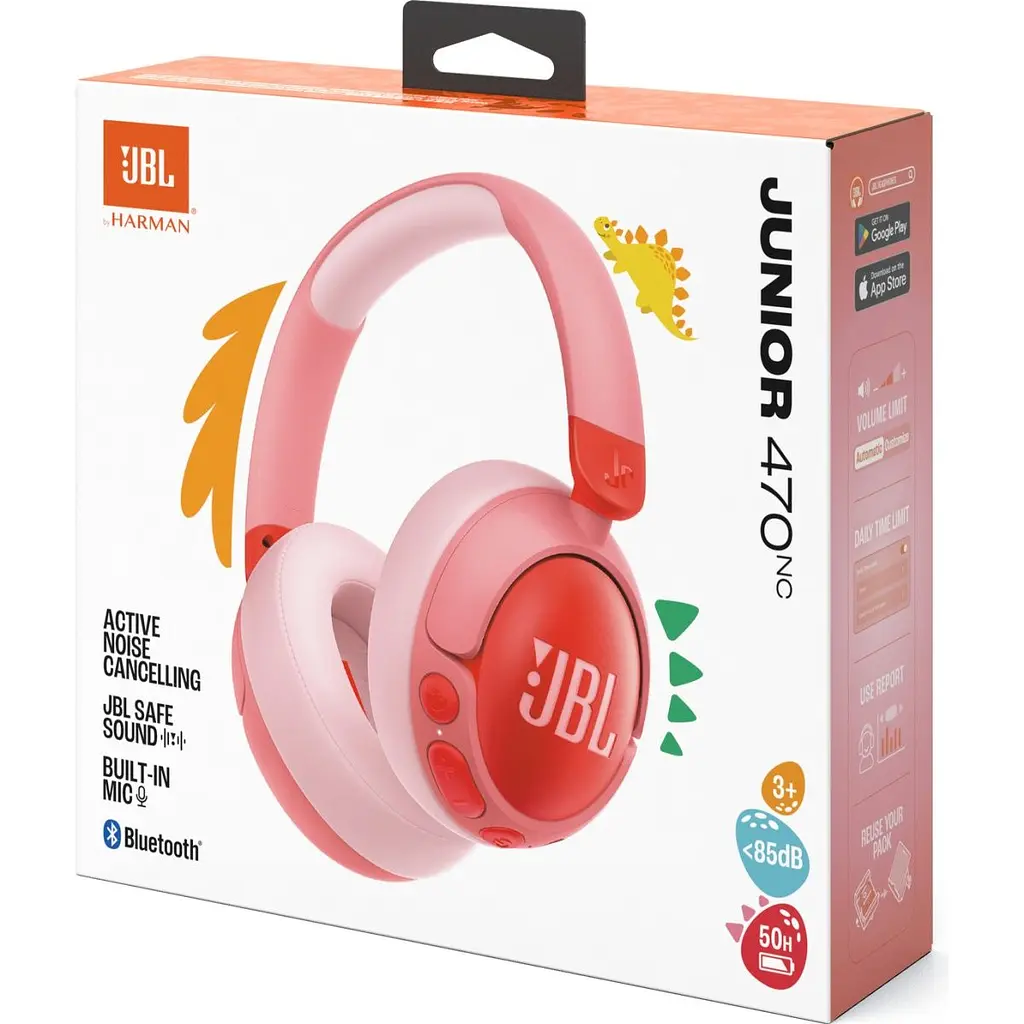 Навушники JBL JR 470 NC Pink (JBLJR470NCPIK) [123577] - фото 6