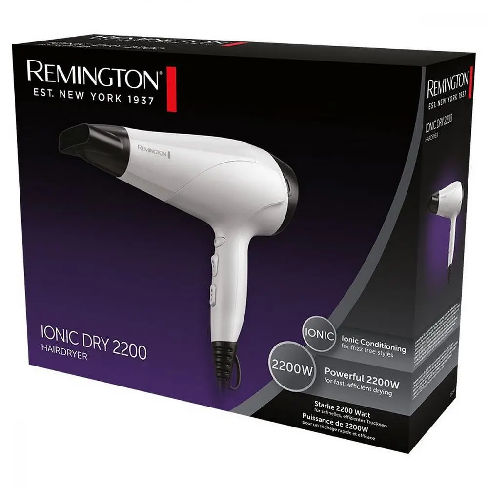 Фен Remington Ionic Dry D3194 2200 без дифузора (45760560100) - фото 6