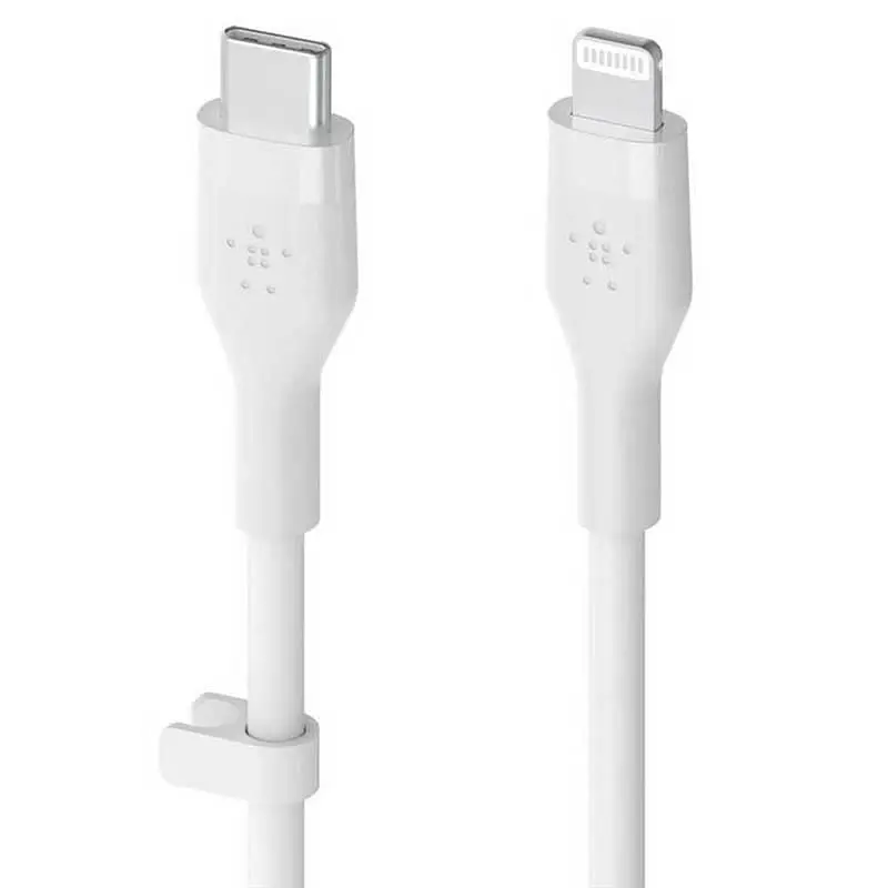 Кабель Belkin BoostCharge Flex USB Type-C - Lightning (M/M), 1 м, White (CAA009bt1MWH) OEM (CAA009bt1MWH-OEM) - фото 5