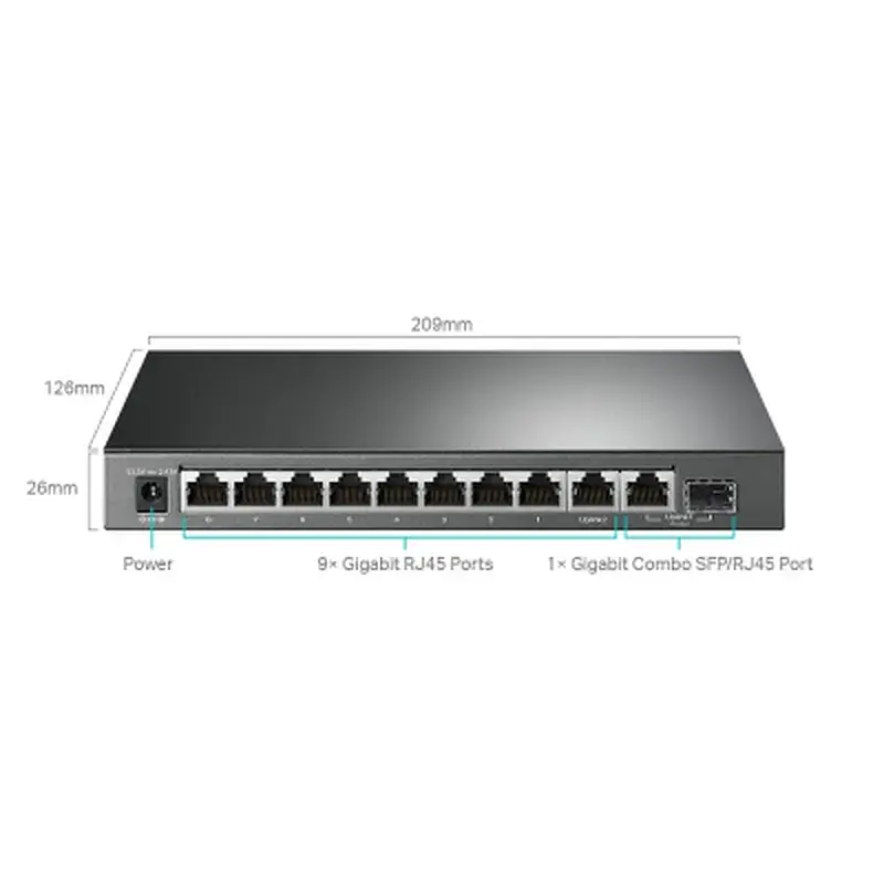 Комутатор мережевий TP-Link TL-SG1210MPE - фото 3