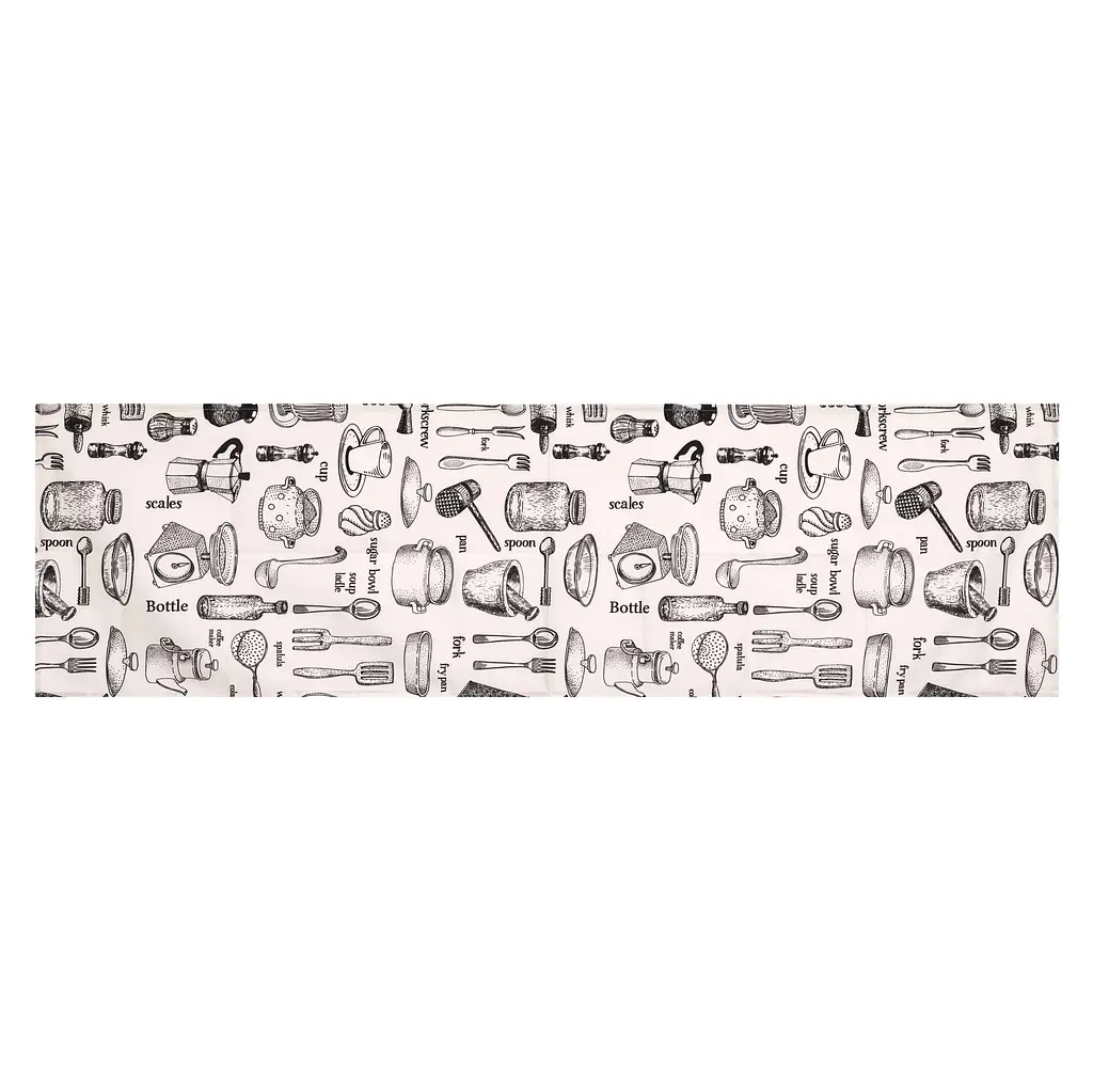 Ранер Ardesto Kitchen 40х140см, 90% поліестер, 10% бавовна, білий (ART01KN) - фото 2