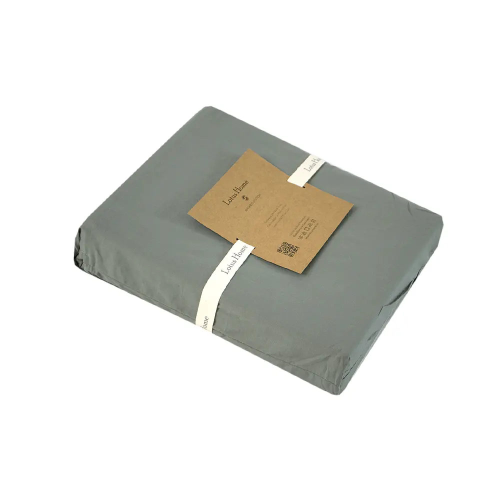 Постельное белье Lotus Home - Rebeca оливковый семейный - фото 5