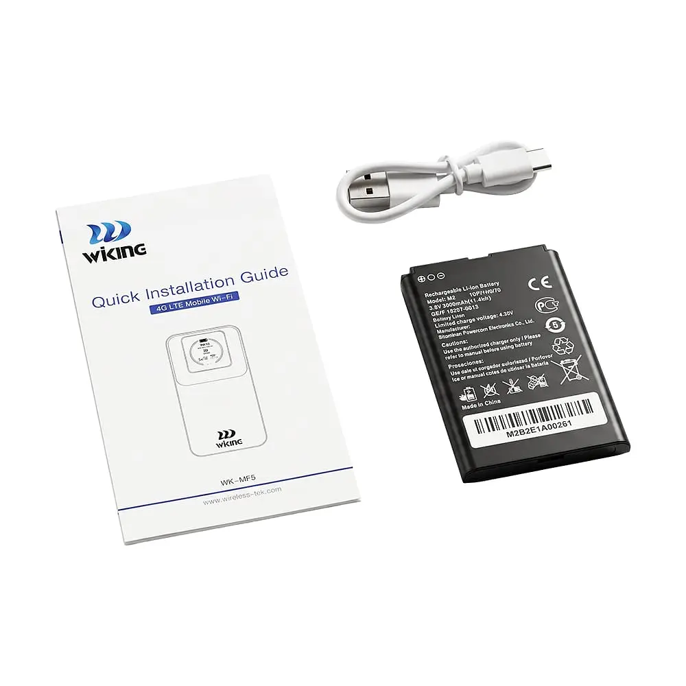 Мобільний WiFi 4G LTE-маршрутизатор Wiking WK-MF5 дводіапазонний, з акумуляторною батареєю 3000mAh (73-00282) - фото 6