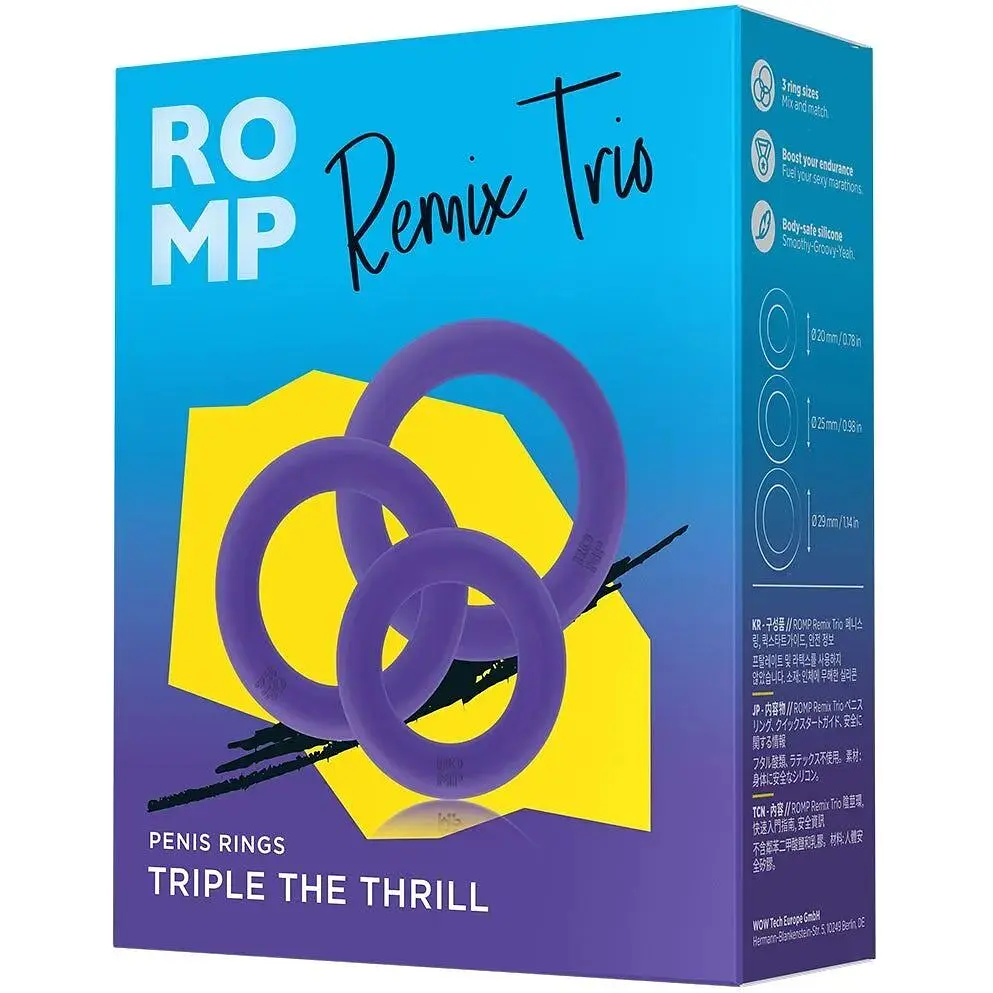 Набір ерекційних кілець Romp Remix Trio - фото 9