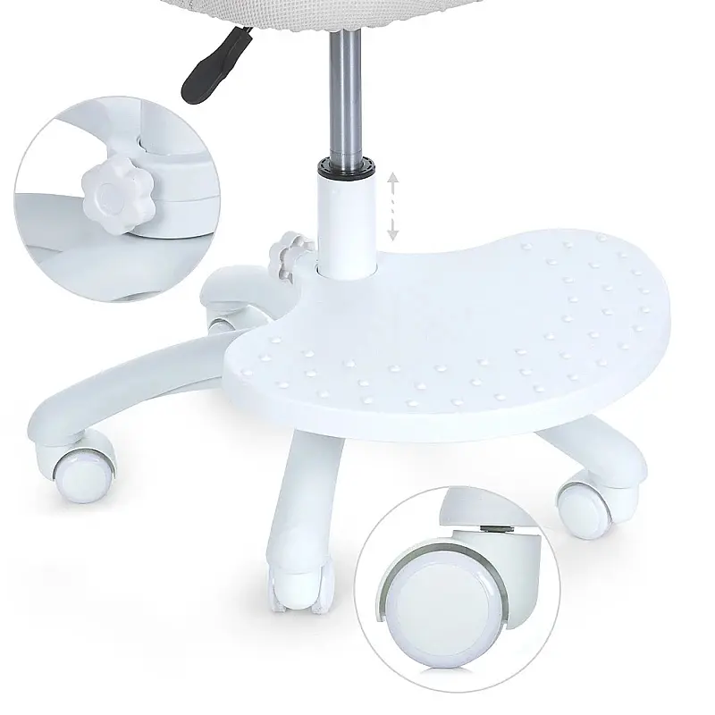 Дитяче крісло Bambi M 6056-11 з підлокітником і підніжкою сіре (RLT48539) - фото 5