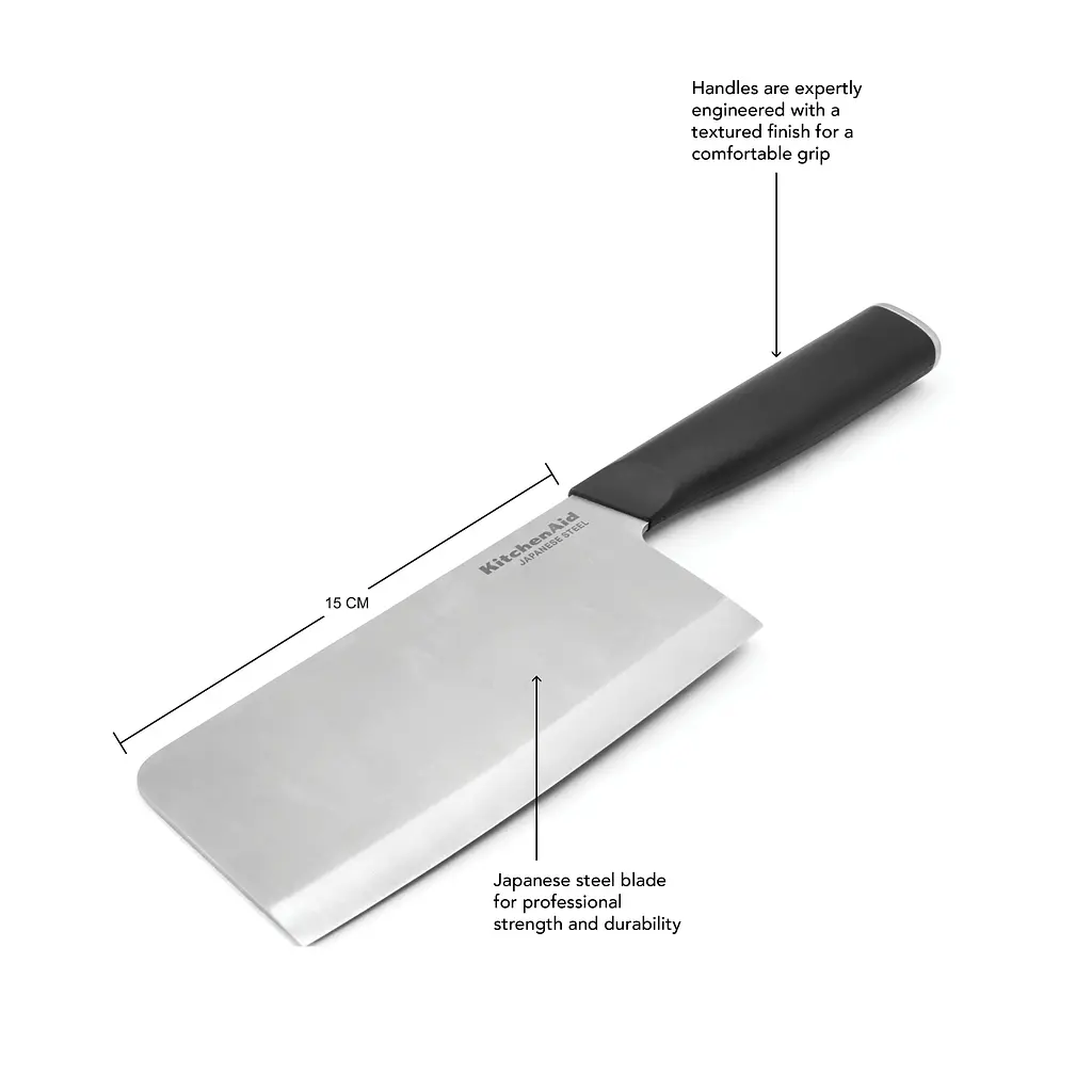 Нож-топорик KitchenAid Coreline с защитным чехлом для лезвия (KOG6IVSSOHOBA) - фото 8