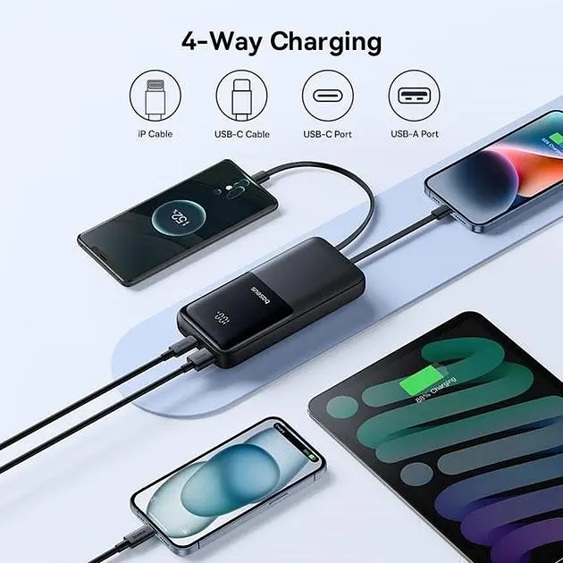 Павербанк Baseus Lipow 22.5W черный 20000 mAh - фото 5