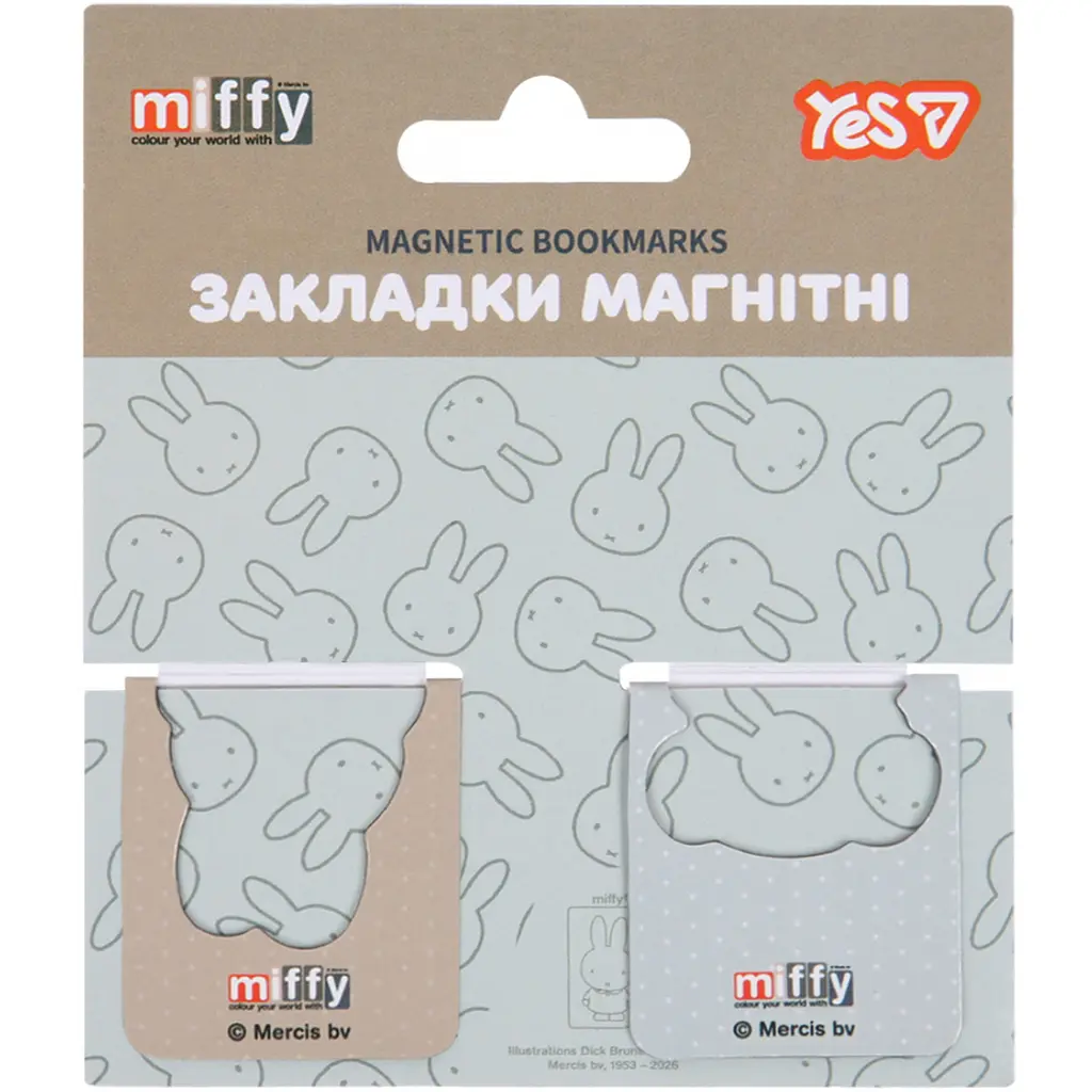 Закладки магнітні Yes Miffy 2 шт. висікання (708836) - фото 2