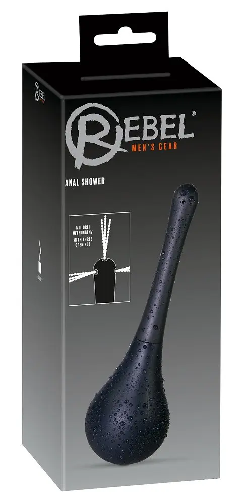 Анальний душ Rebel Anal Shower 23 см (чорний) - фото 5