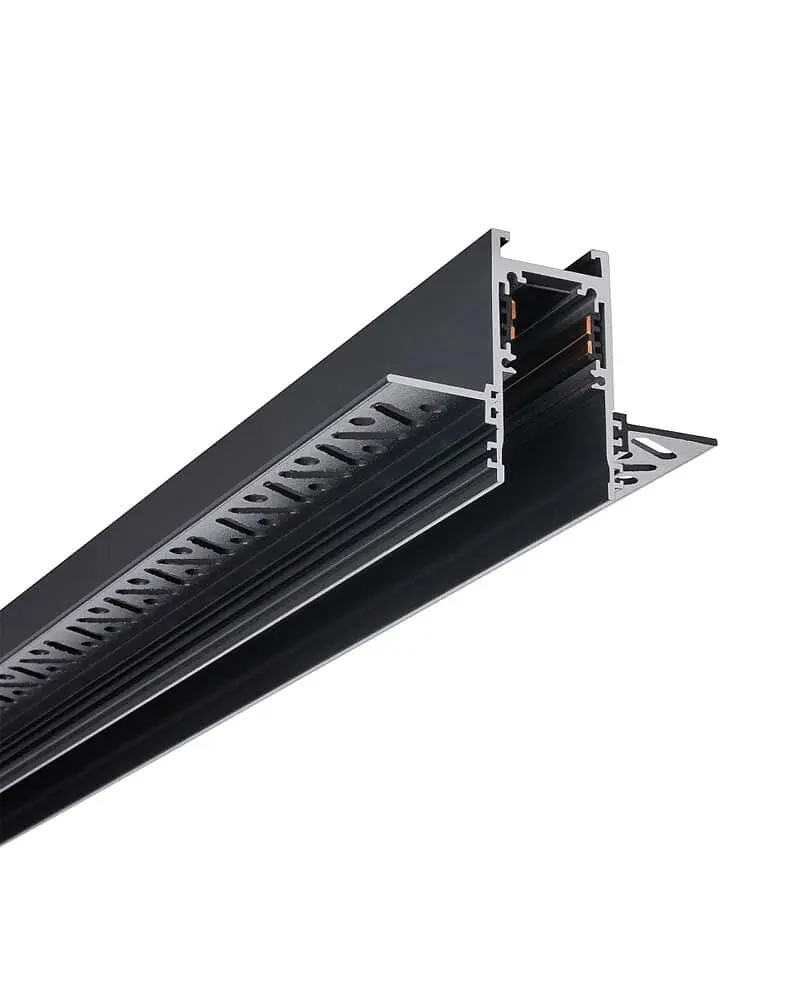 Магнітний шинопровід врізний Nowodvorski 10156 LVM Recessed Track 1m IP20 Bl - фото 1