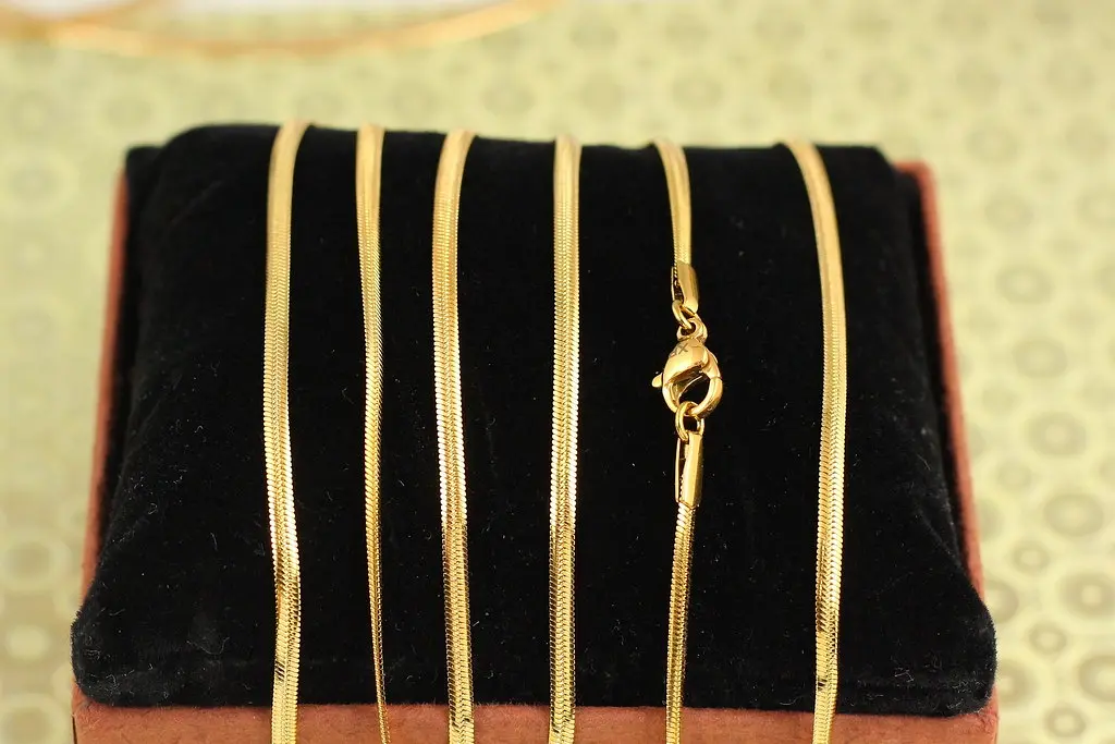 Ланцюг Xuping Jewelry снейк 45 см 2,5 мм золотистий - фото 2