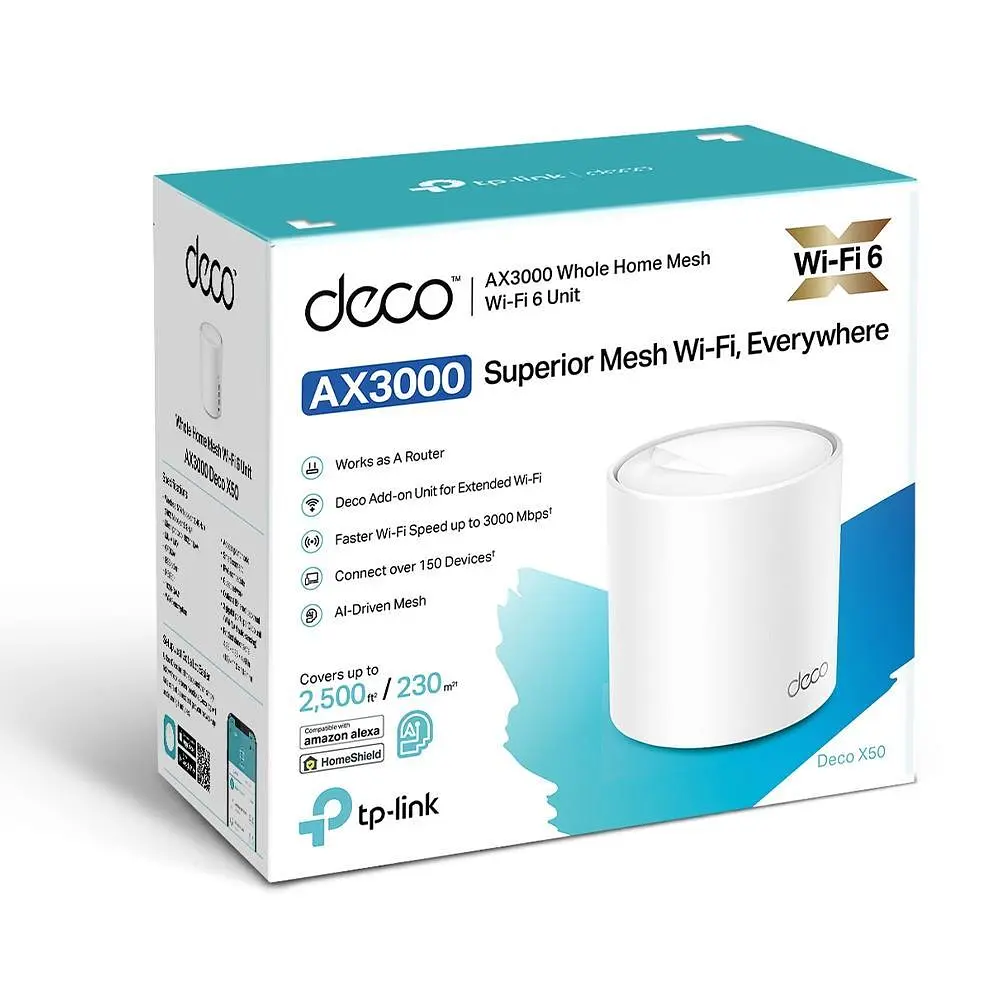 Домашня Mesh Wi-Fi система (1 шт у комплекті), Deco X50(1-pack) TP-LINK - фото 4