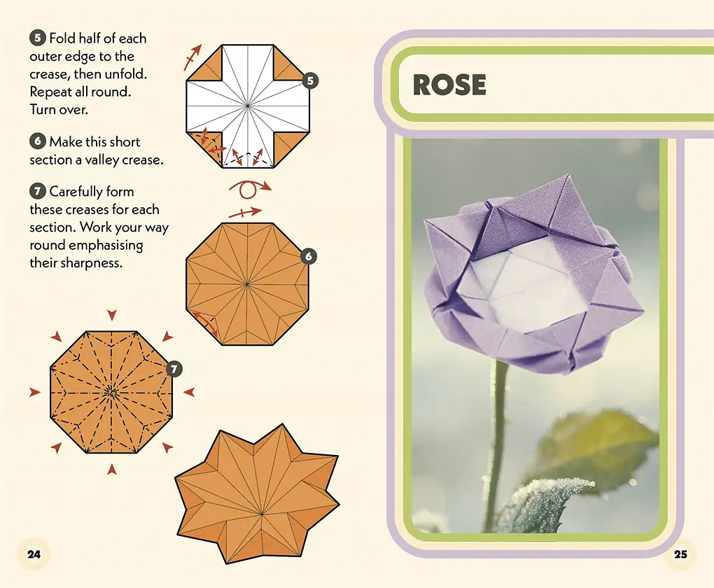The Box of Mini Origami Flowers: A Tiny World of Paper Models in the Palm of Your Hand - Nick Robinson - фото 4