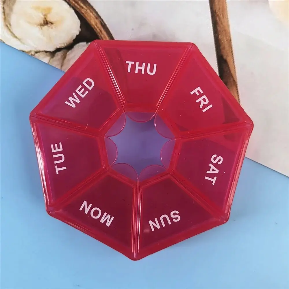 Таблетница Semi 7Days Mini Pill Box, Red - фото 3