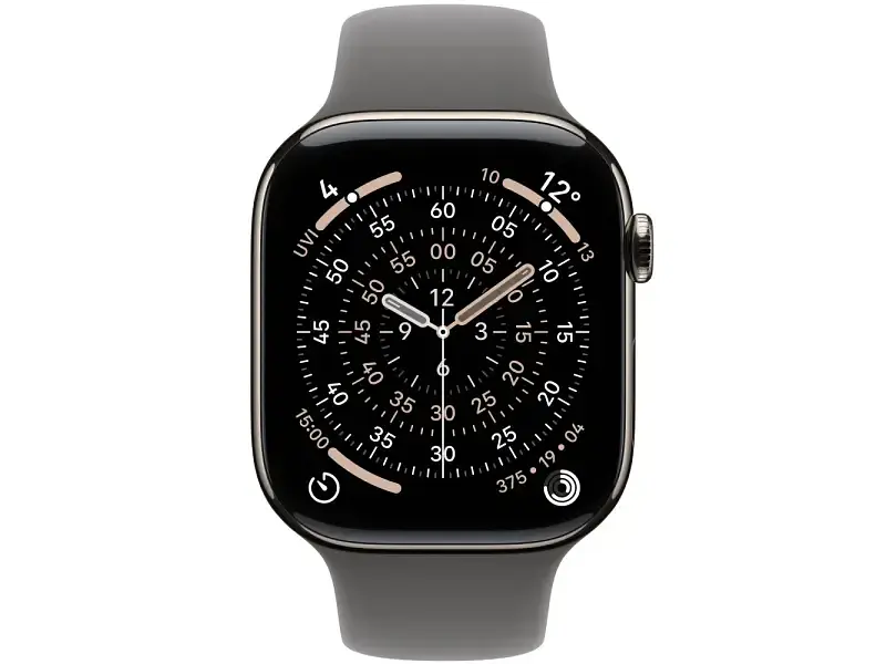 Смарт-годинник Apple Watch Series 11 GPS + Cellular 46mm Natural Tit. Case w. Stone Gray Sport Band - M/L (MFCX4) - фото 2