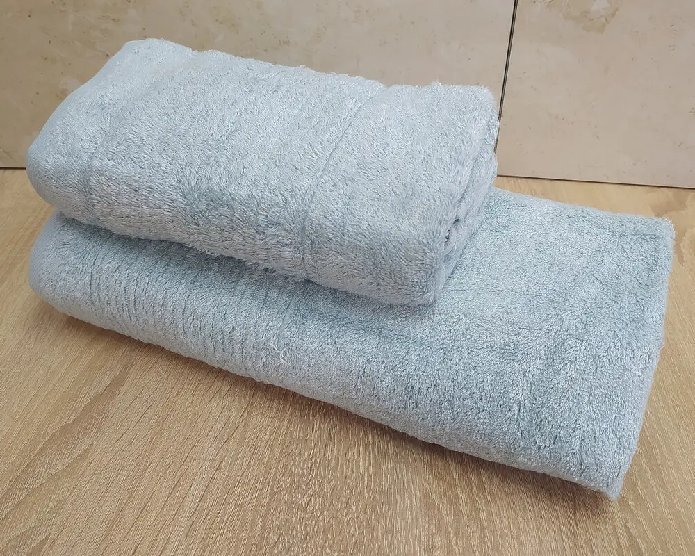 Набір турецьких бамбукових махрових рушників Cestepe 50х90+70х140 Bamboo Sarev Light Blue - фото 4