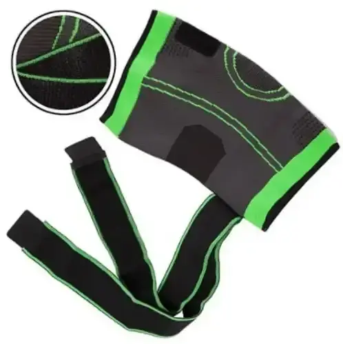 Бандаж для колінного суглоба No Brand Knee Support XXL Сіро-зелений (14980-hbr) - фото 5