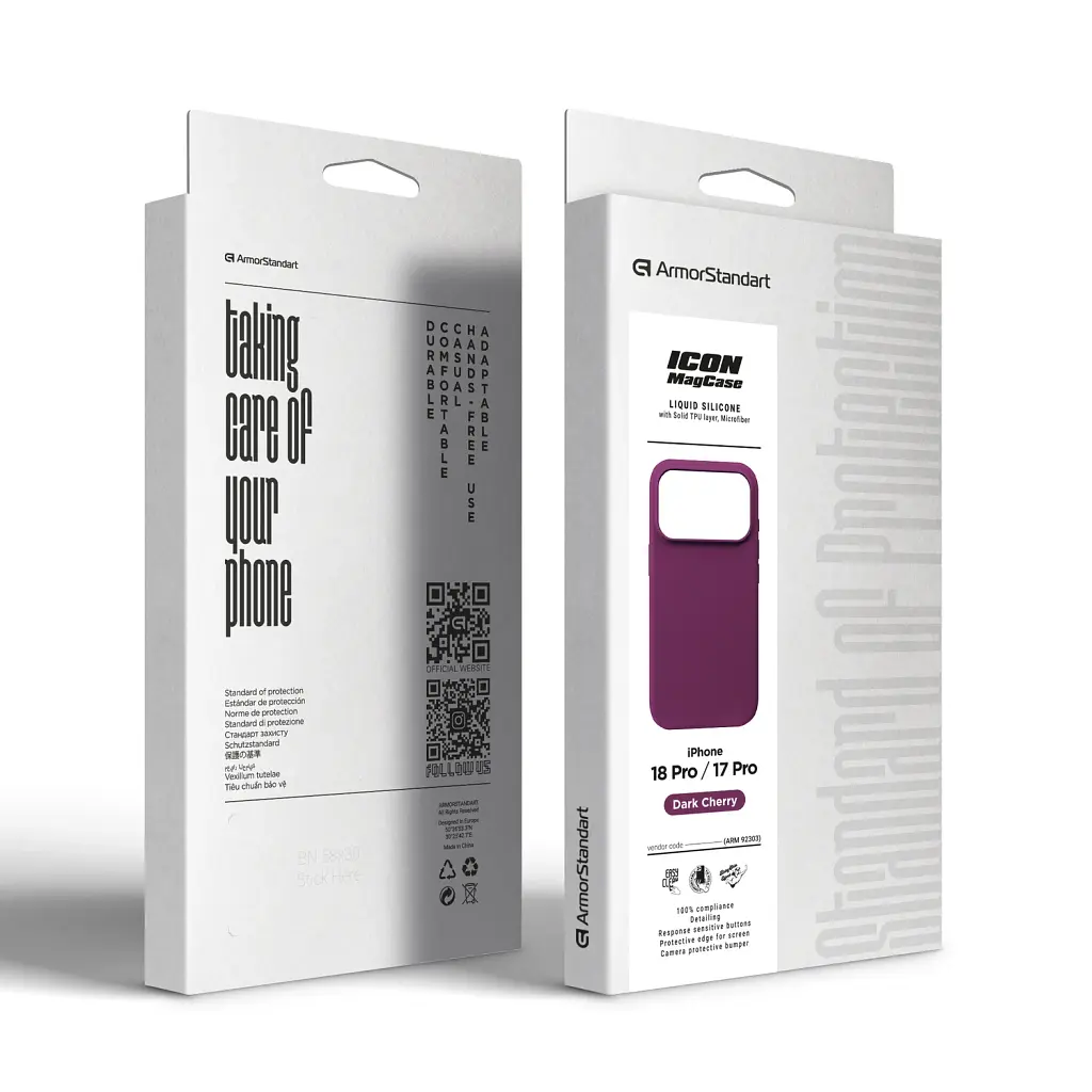Чохол ArmorStandart ICON2 MagCase для Apple iPhone 18 Pro / 17 Pro Dark Cherry - фото 3