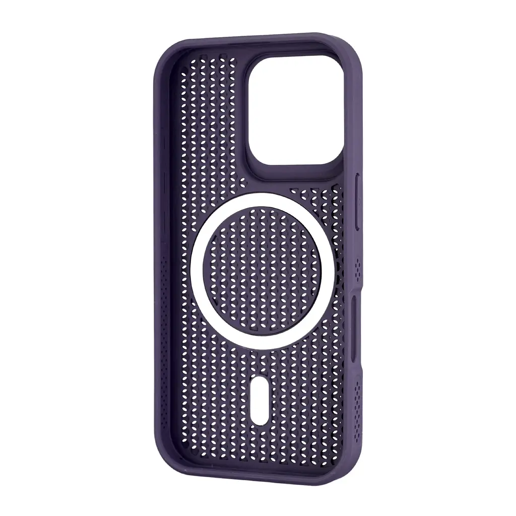 Чохол Silicone Cooling Сase with MagSafe iPhone 16 Pro Purple - фото 3
