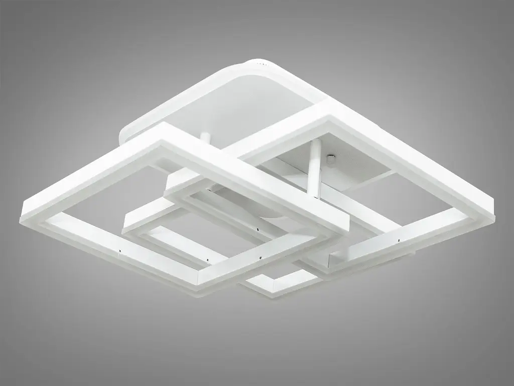 Стельова Led люстра з пультом та підсвічуванням Diasha MX11058/3S WH LED 3color dimmer - фото 2