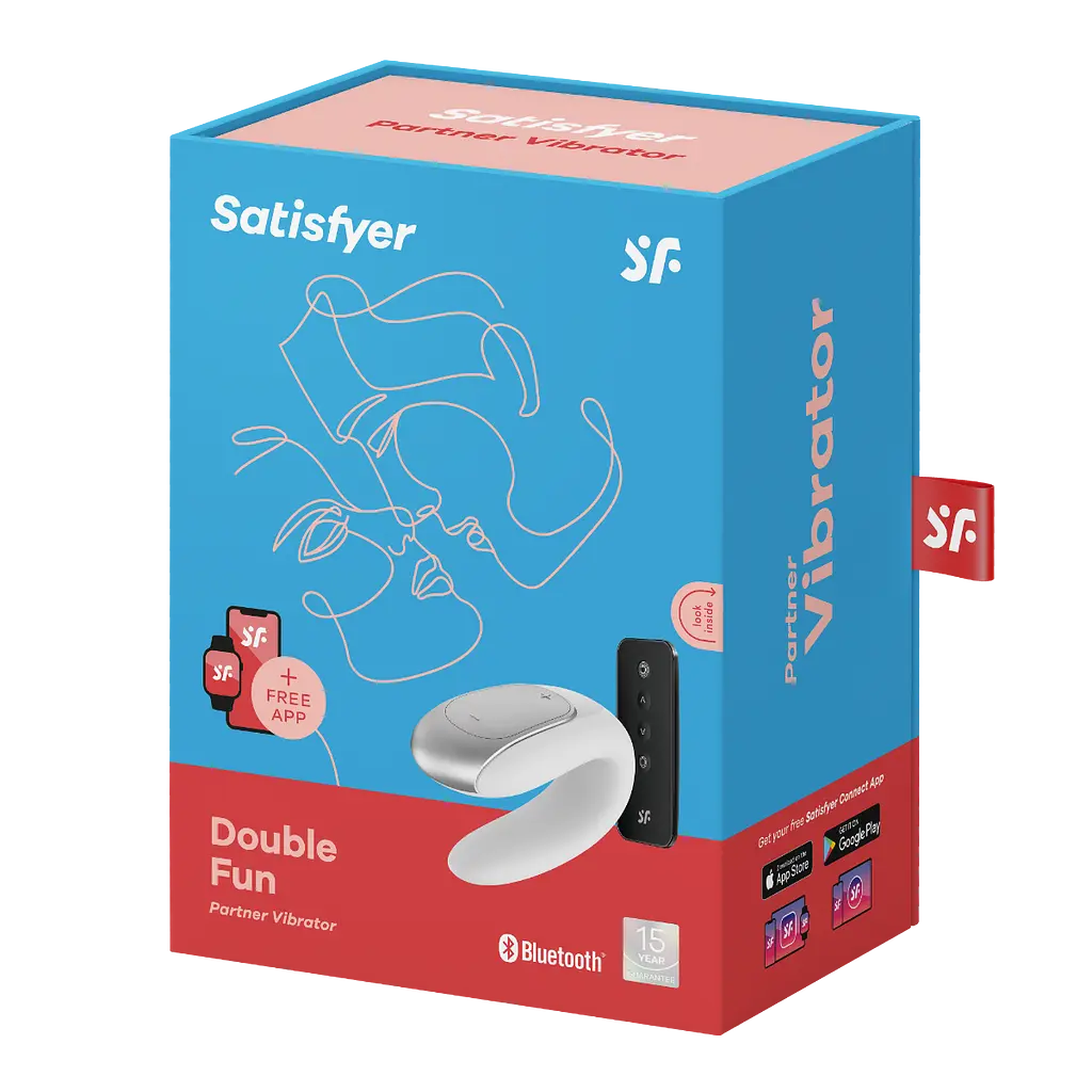 Вибратор Satisfyer Double Fun Partner 9.3 см белый - фото 7