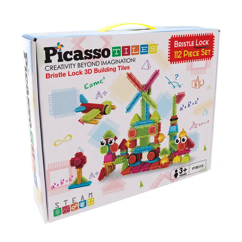 Конструктор HEDGEHOG BUILDING BLOCKS SET PTB112/22631 PICASSO TILES 112 деталей в коробці