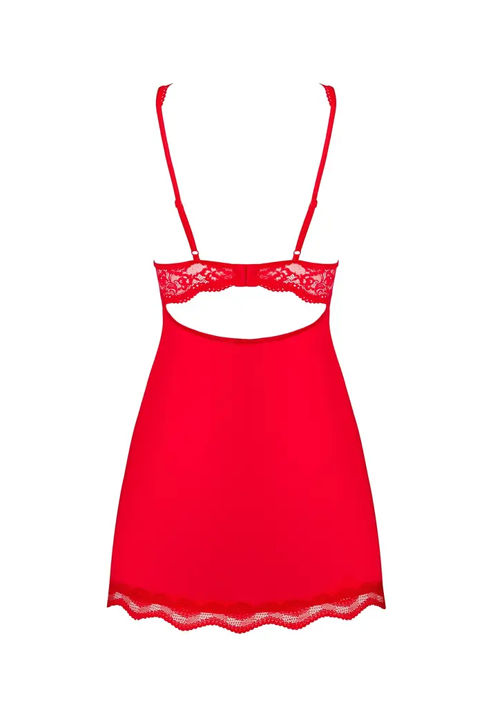 Комплект білизни Obsessive Luvae L/XL червоний - фото 6