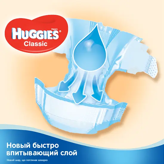 Подгузники Huggies Classic 4 (7-18 кг), 44 шт. - фото 3