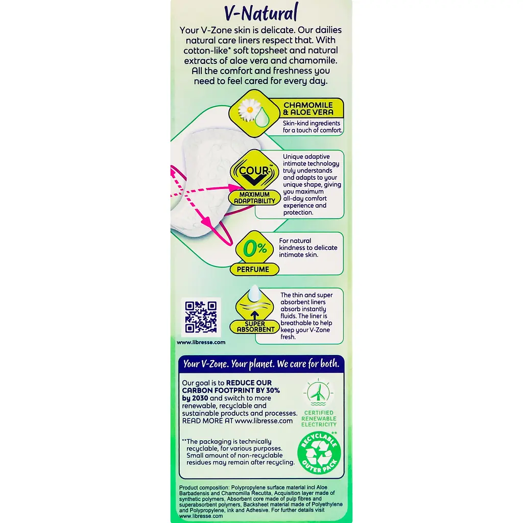 Прокладки гігієнічні Libresse Dailies Natural Care Regular 20 шт. - фото 3