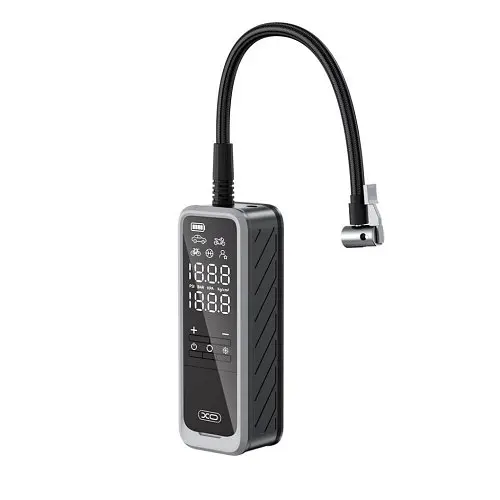 Автокомпресор XO CZ018 Intelligent Portable 5000mAh Wireless Inflation Pump 22 Cylinder Block Чорний - фото 5