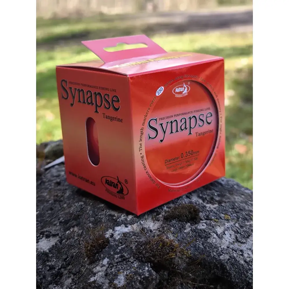 Леска Katran Synapse Tangerine 1000m (red-orange) 0.234mm 9.35lb/4.25kg - фото 6
