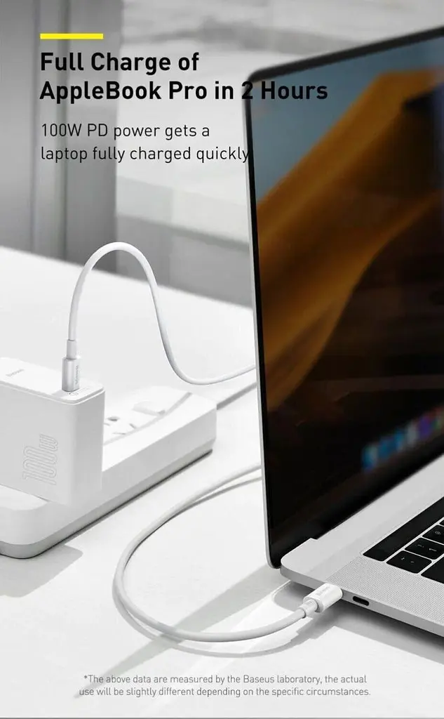 Кабель Baseus Superior Series Fast Charging USB-C to USB-C 100W 1m Black (CATYS-B01) [77818] - фото 8