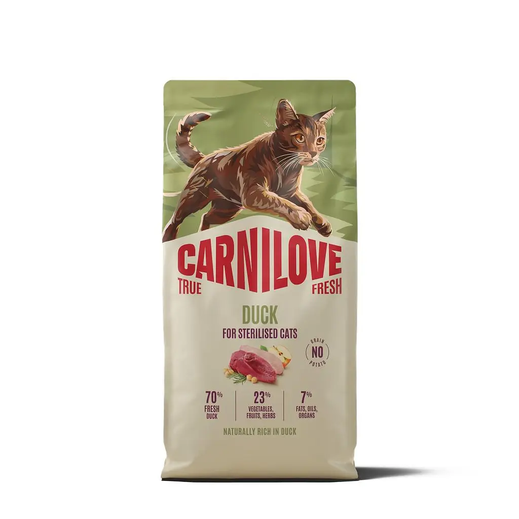 Сухий корм для стерилізованих котів Carnilove True Fresh Duck Sterilised суперпреміум качка 6 кг