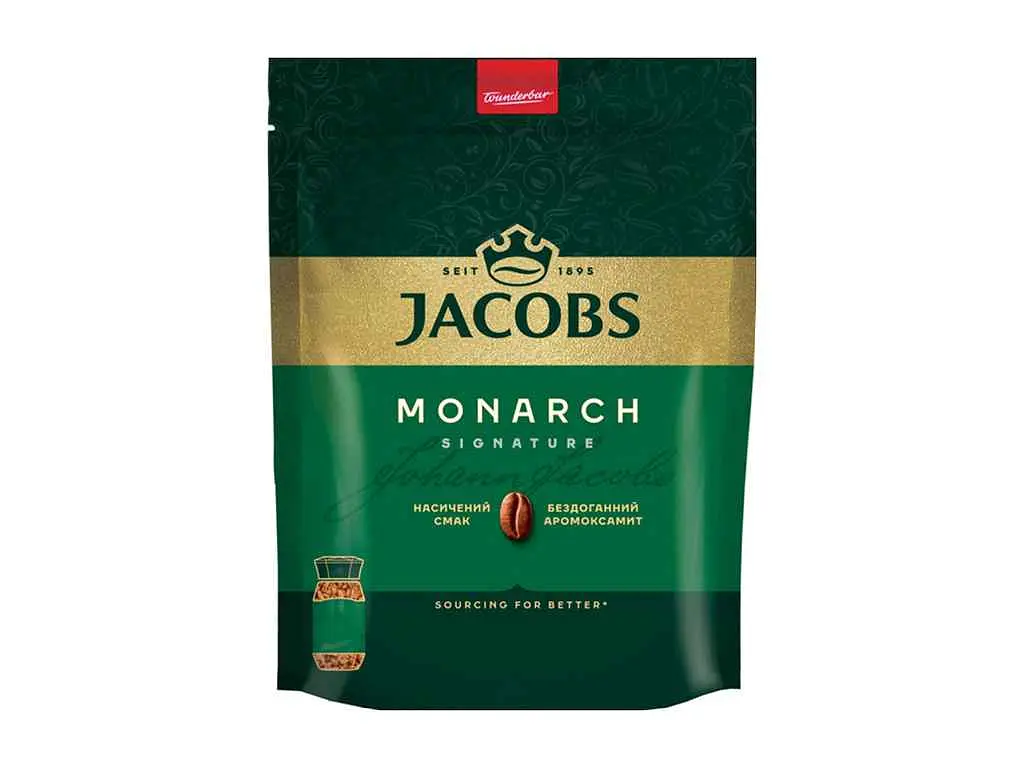 Кава розчинна JACOBS 120г Монарх екон. пакетиків ТТ