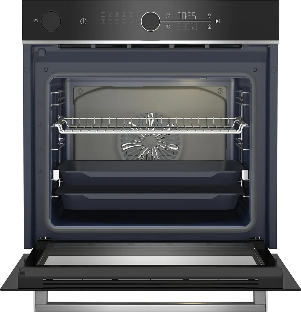 Духова шафа електрична Beko A+ дисплей конвекція телескопічні направляючі 72 л нержавіюча сталь - фото 6