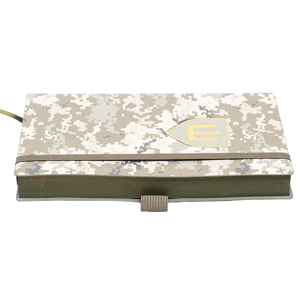Щоденник недатований Buromax Military A6 штучна шкіра 336 сторінок світло-зелений (BM.26300-15) - фото 8