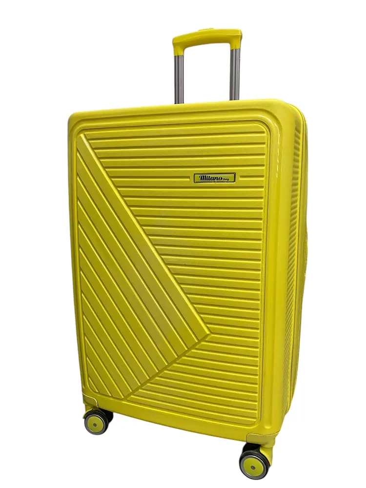 Валіза середня Milano bag 050 поліпропілен M Жовтий - фото 6