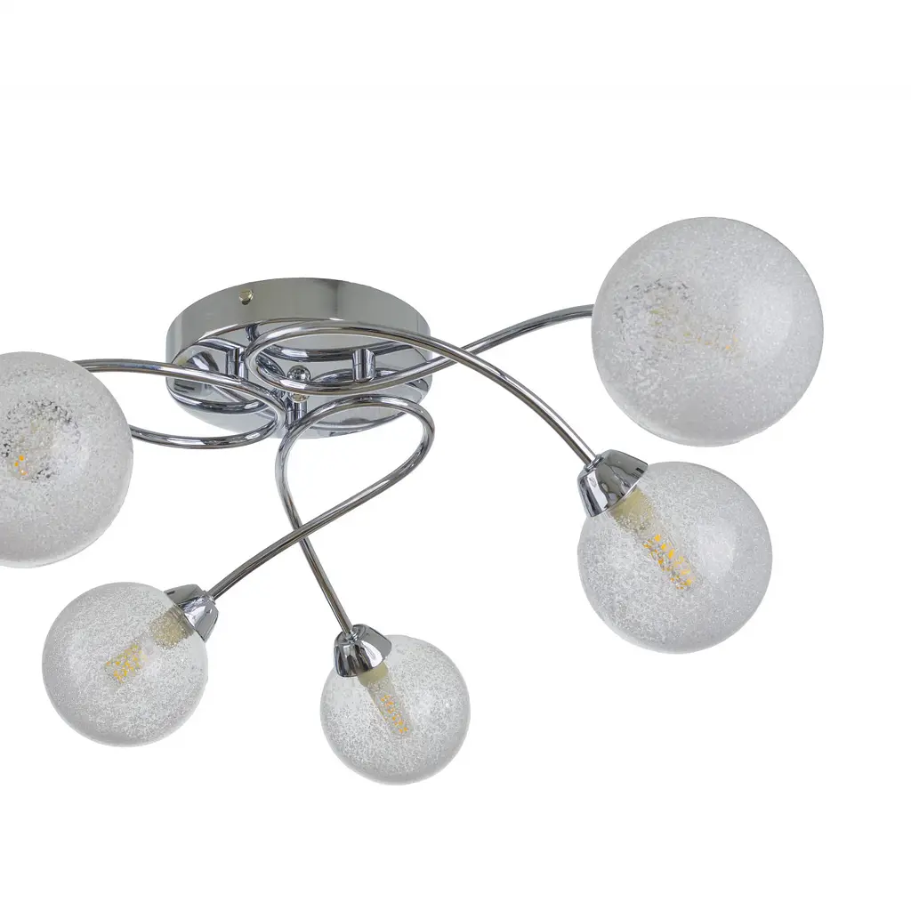 Люстра потолочная Brille галогенная в спальню G9 40W CH (LK-693C/6) - фото 2