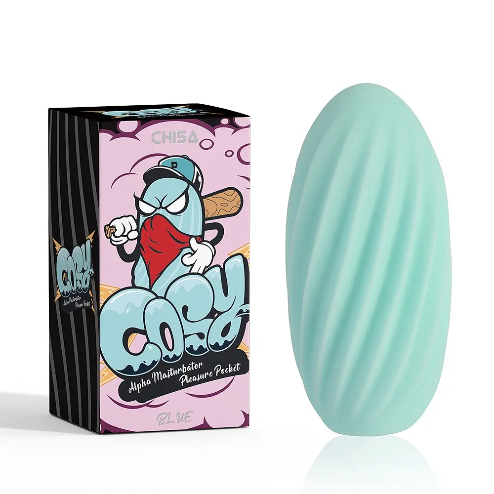 Мастурбатор-яйце Chisa COSY Alpha Pleasure Pocket (бірюзовий)