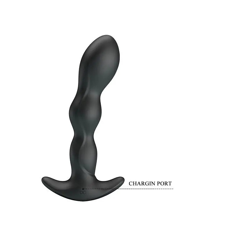 Анальна пробка з вібрацією Pretty Love - Special Anal Massager, 13х3.3 см, чорний - фото 3