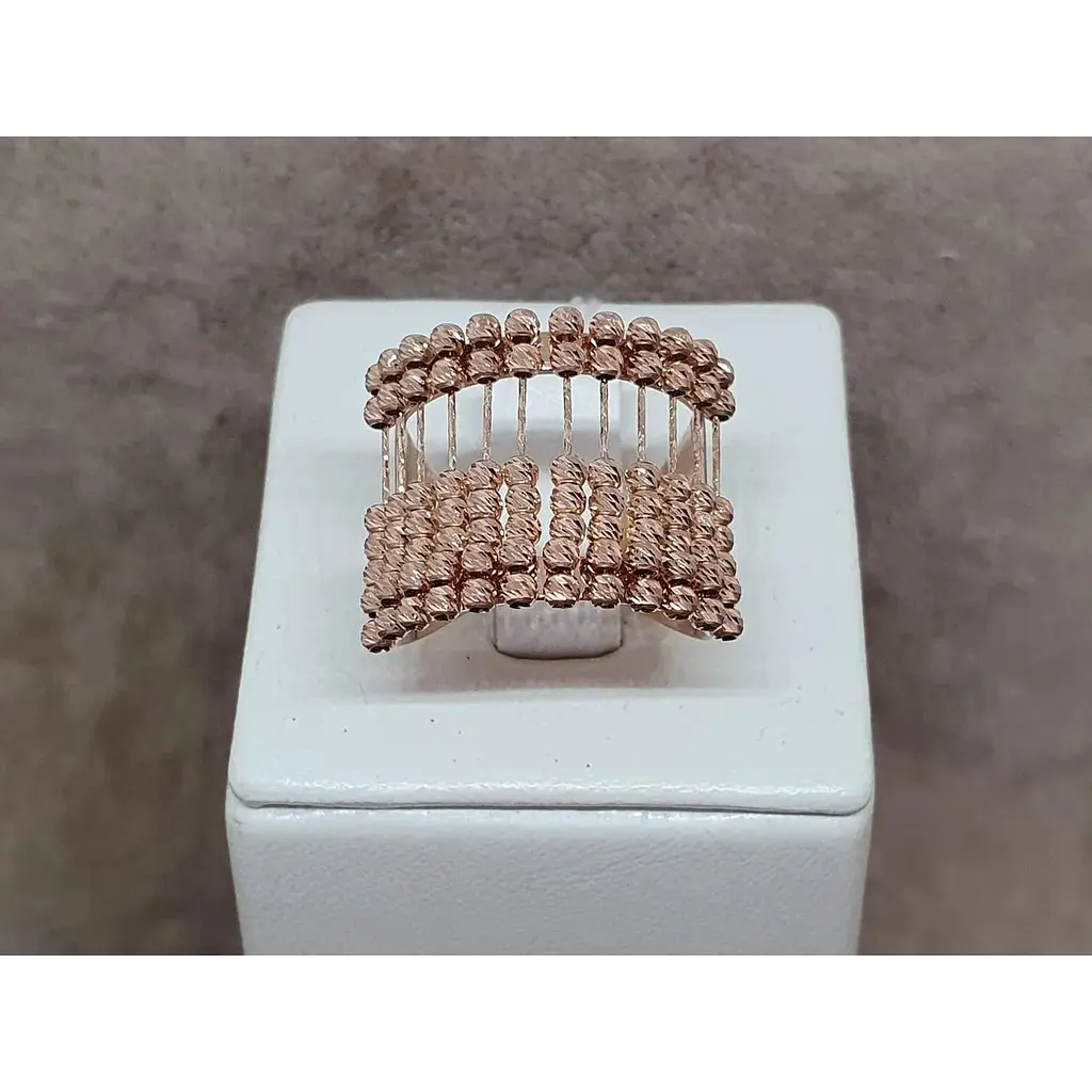 Золоте кільце Favoritum з рухливими елементами. 110218/17 - фото 4