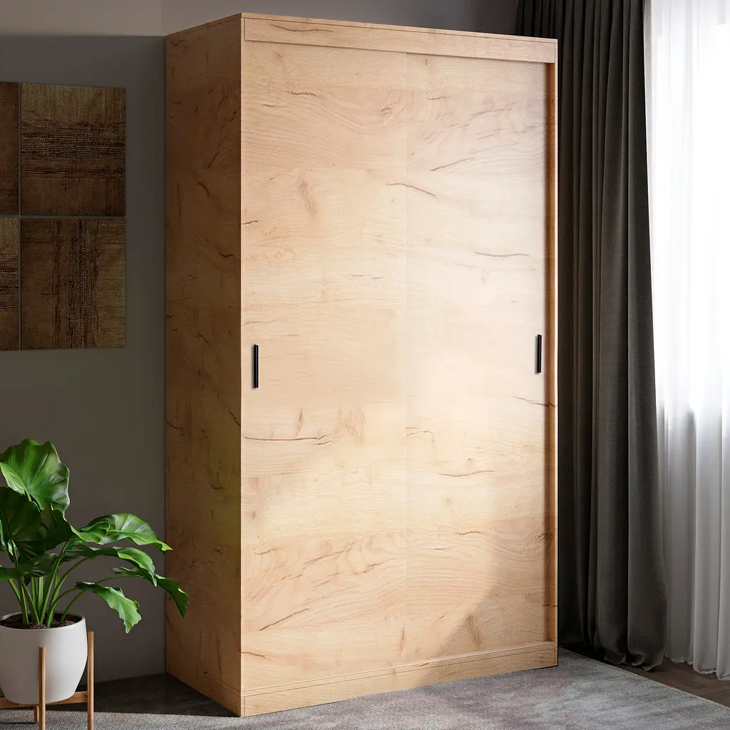 Шафа-купе Еверест Соната 1200 дводверна 120х60х217 дуб крафт золотий (EVR-2668) - фото 2