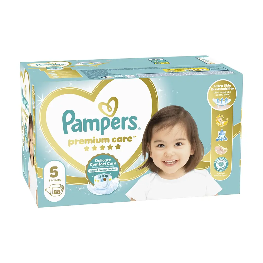 Підгузки Pampers Premium Care Junior 5 (11-16 кг) 88шт (4015400541813) - фото 2