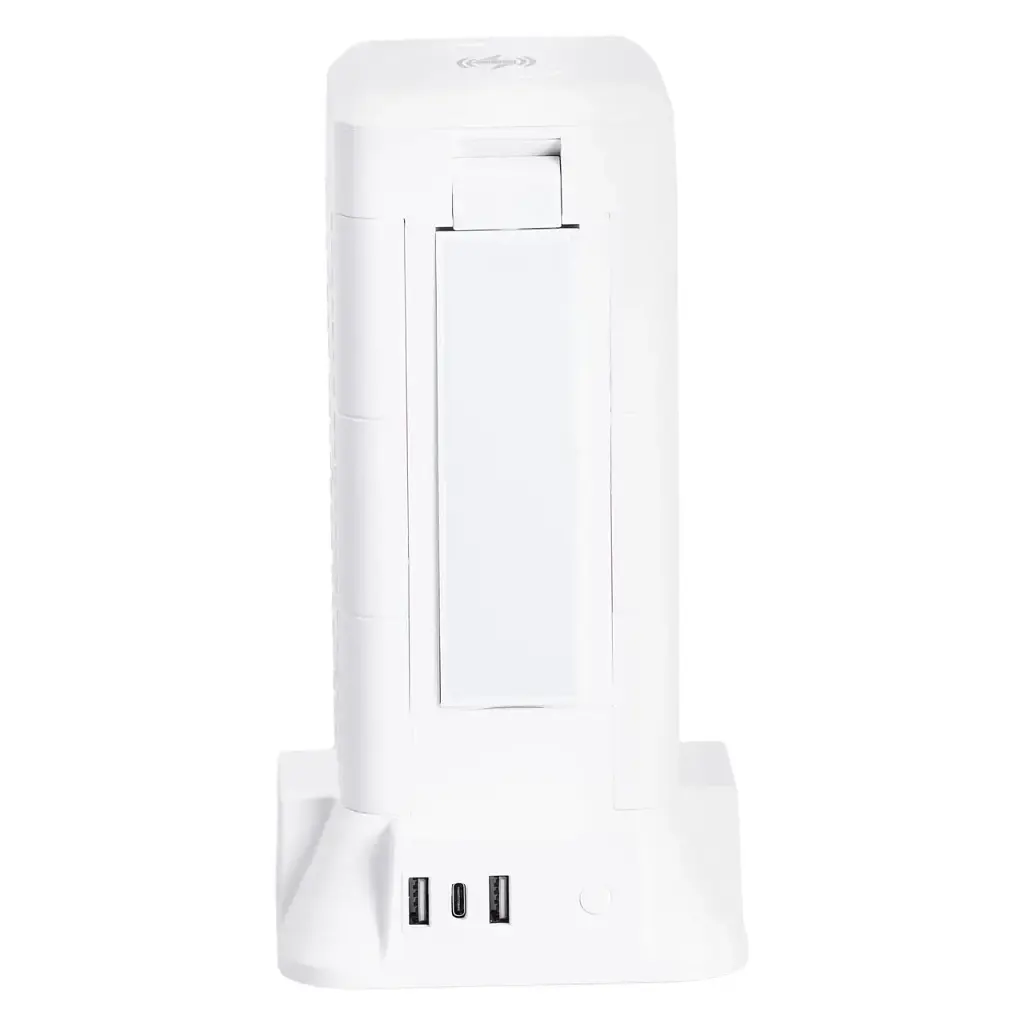 Мережевий фільтр-подовжувач Yiwu HP-5-7MF TOWER  B23 4,8 м 9 розеток 3USB + 1PD  та LED-лампа білий  - фото 7