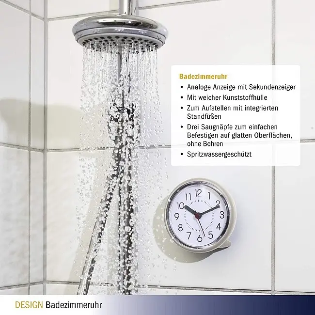 Годинник для ванної кімнати безшумний TFA 60305502 - фото 6