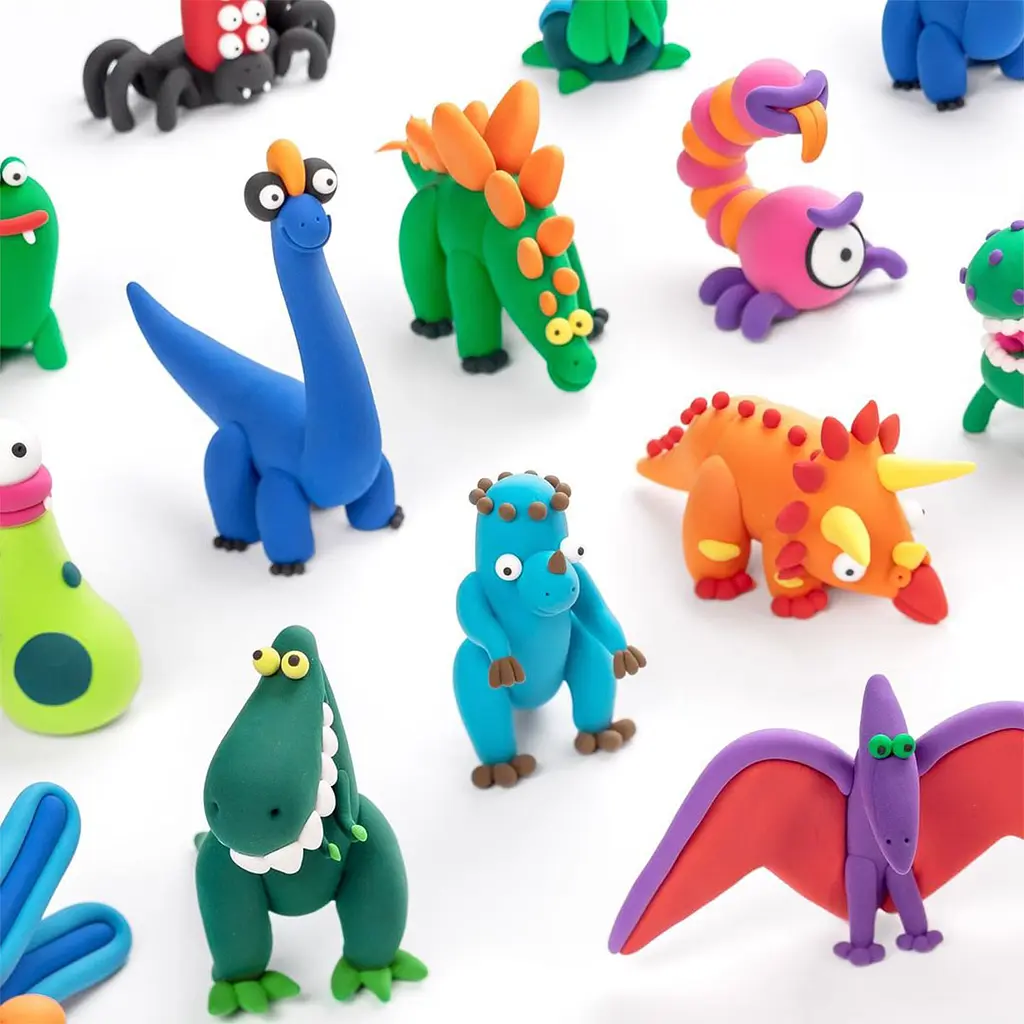 Меганабір пластиліну, що самостійно твердіє Ліпака Динозаври (15016-UA01) - фото 4