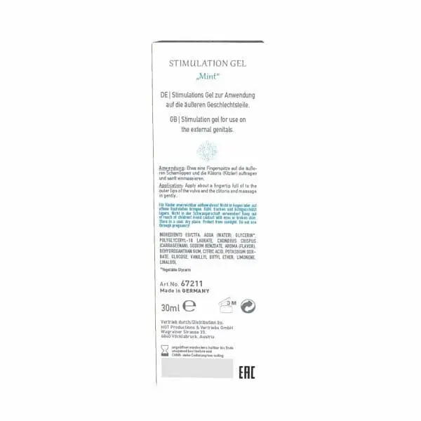 Стимулюючий гель для жінок, 30 мл Shiat Stimulation Mint - фото 3