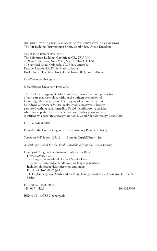 Teaching Large Multilevel Classes Book - фото 2
